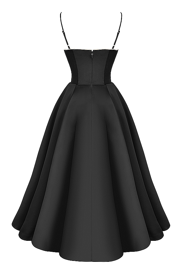 Mademoiselle  Black Tulle Midi Dress — image 18
