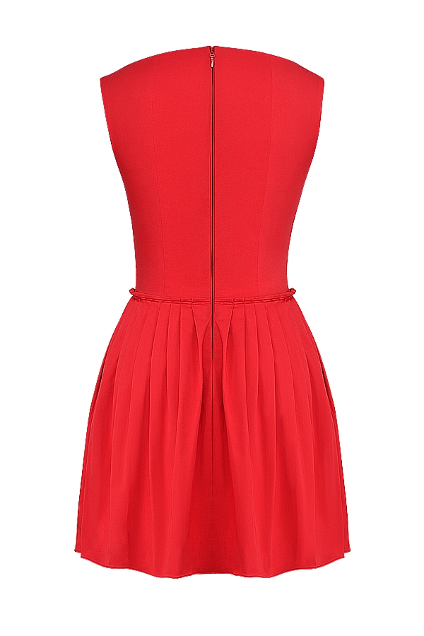 Cupid  Scarlet Pleated Mini Dress — image 15