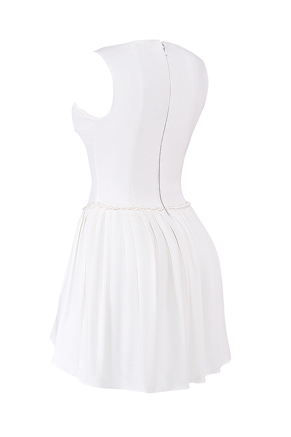 Cupid  White Pleated Mini Dress — image 16