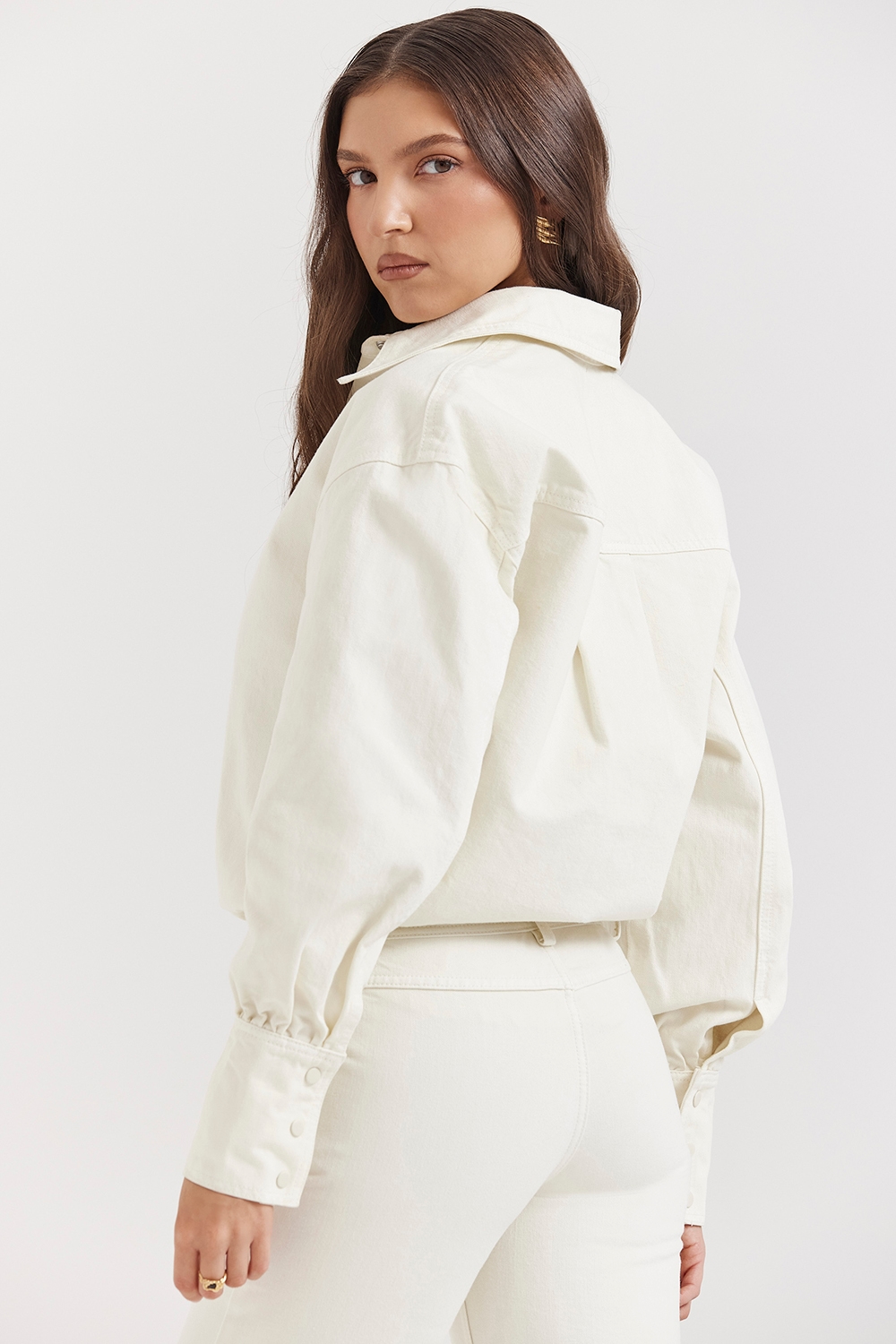 Zuri  Ivory Denim Shirt — image 9