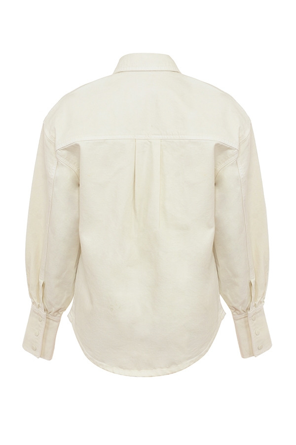 Zuri  Ivory Denim Shirt — image 16
