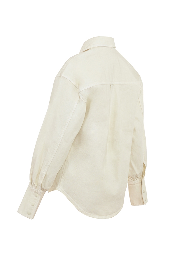 Zuri  Ivory Denim Shirt — image 15