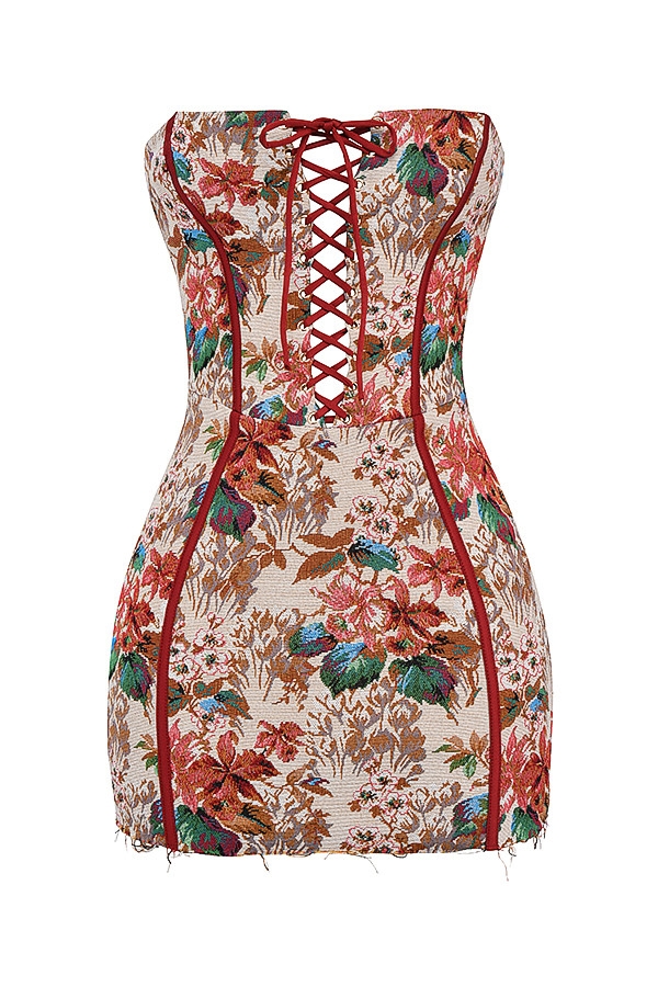 Mistress Rocks Tapestry Jacquard Strapless Dress - SALE — image 12