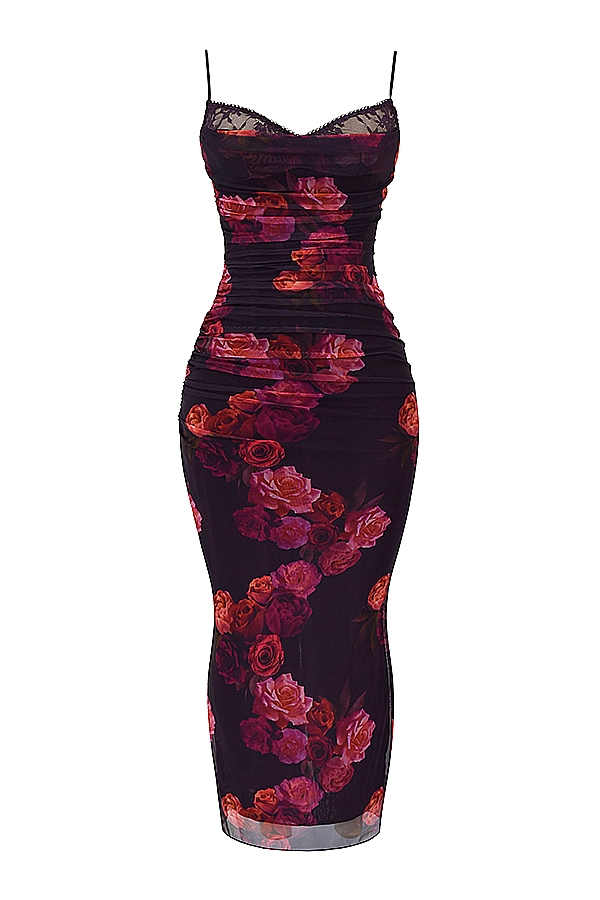 Nalini  Romantic Floral Maxi Dress — image 5