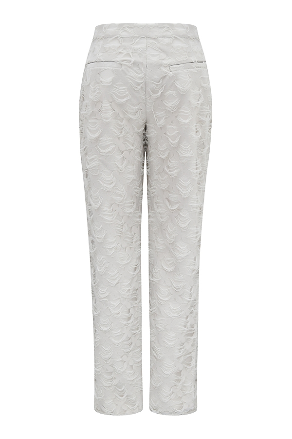 Mistress Rocks Taupe Textured Floral Trousers - SALE — image 11