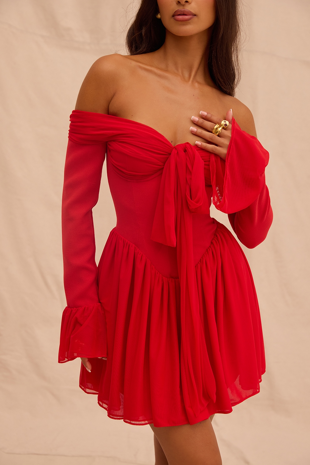 Alana  Scarlet Off Shoulder Dress — image 12
