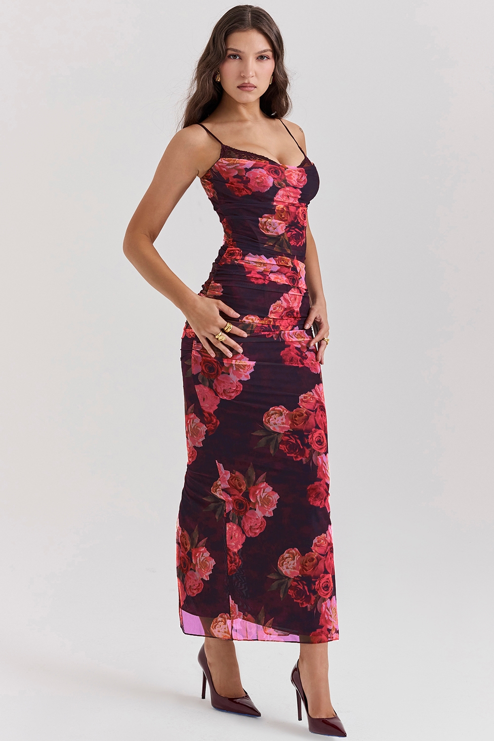 Nalini  Romantic Floral Maxi Dress — image 3