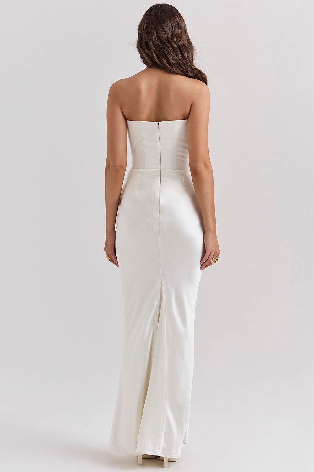 Persephone  Ivory Strapless Corset Dress — image 9