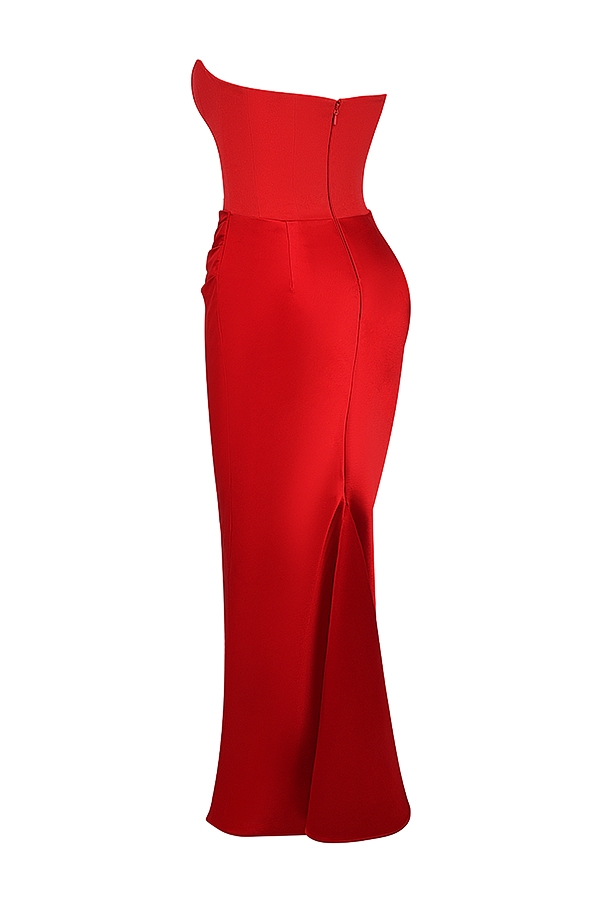 Persephone  Scarlet Strapless Corset Maxi Dress — image 10