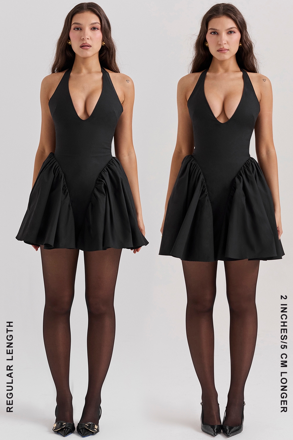 Valentia  Black Halter Mini Dress — image 13