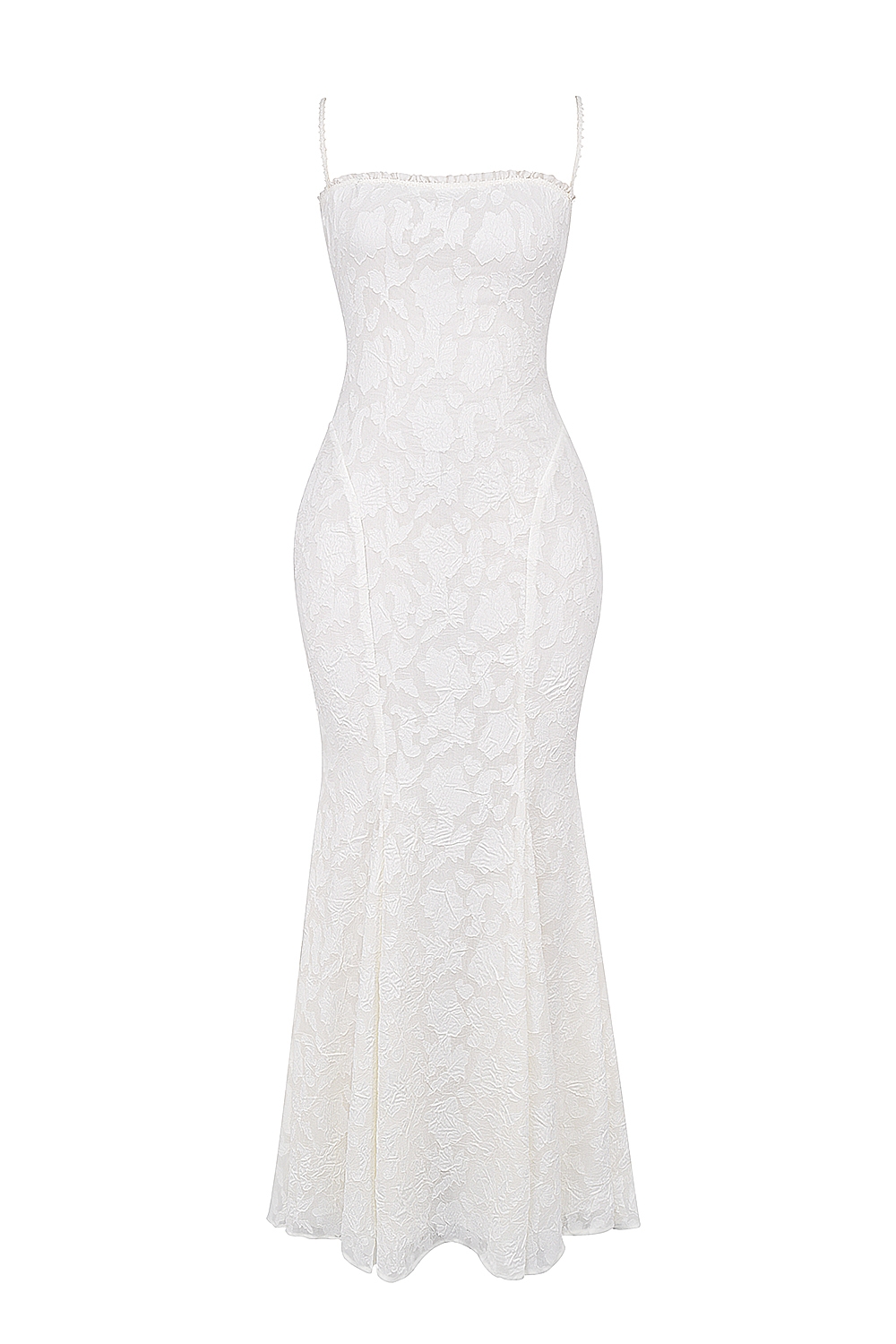 Joan  Ivory Lace Up Back Maxi Dress — image 17