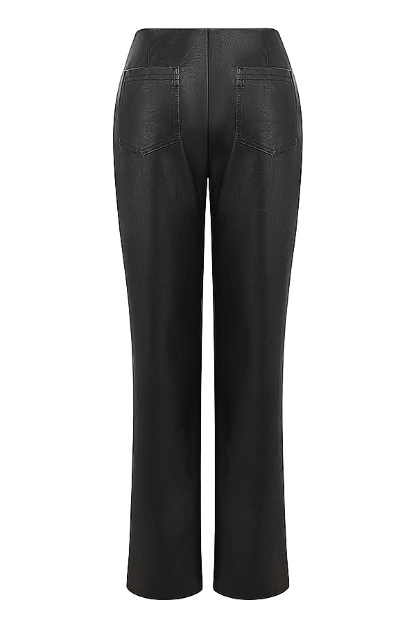 Mistress Rocks Black Baggy Vegan Leather Trousers - SALE — image 11