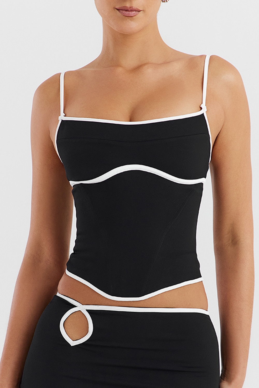 Mistress Rocks Black Structured Corset - SALE