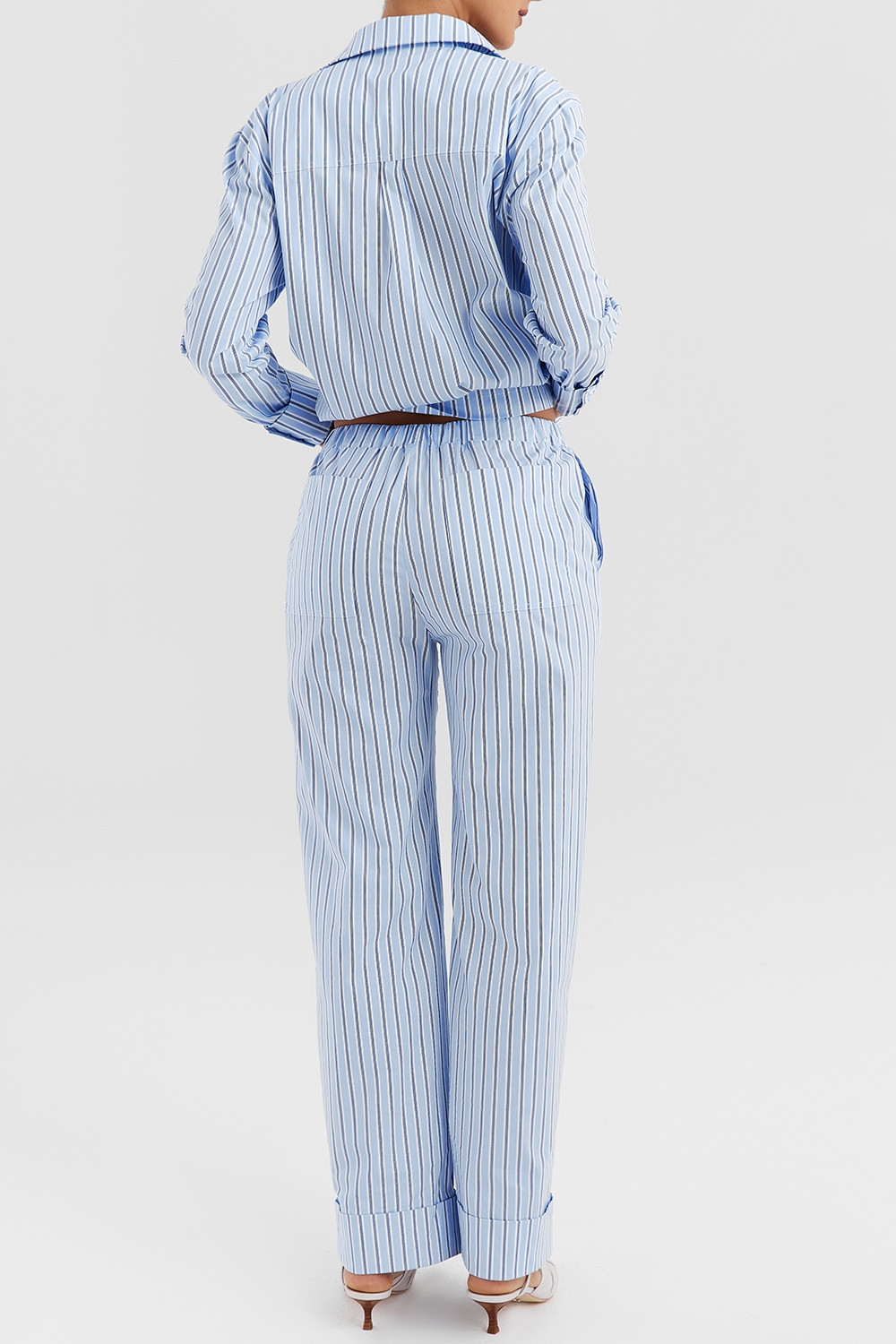 Mistress Rocks Blue Striped Baggy Trousers - SALE — image 6