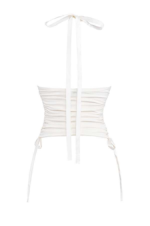 Mistress Rocks Ivory Open Back Halter Top - SALE — image 12