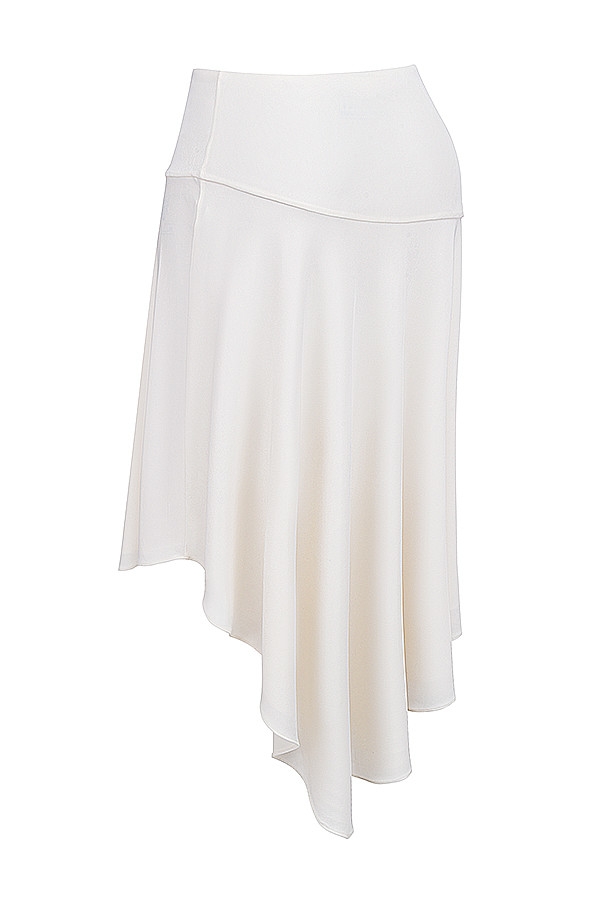 Mistress Rocks Ivory Asymmetric Midi Skirt - SALE — image 11
