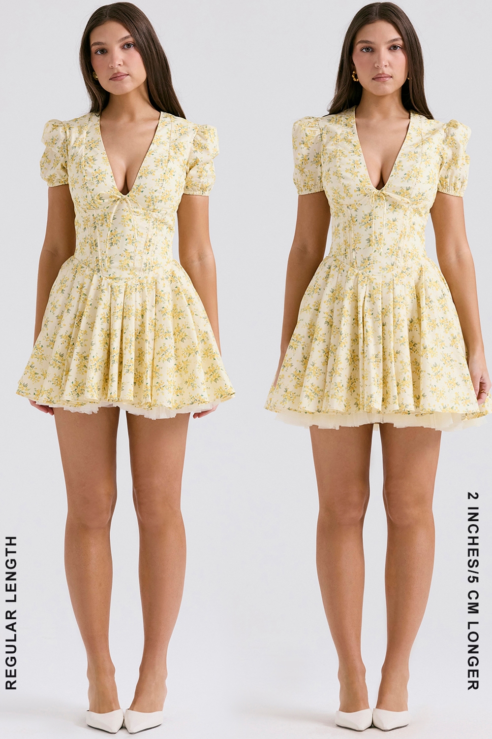Imani  Buttercup Vintage Floral Print Pleated Cotton Mini Dress — image 13