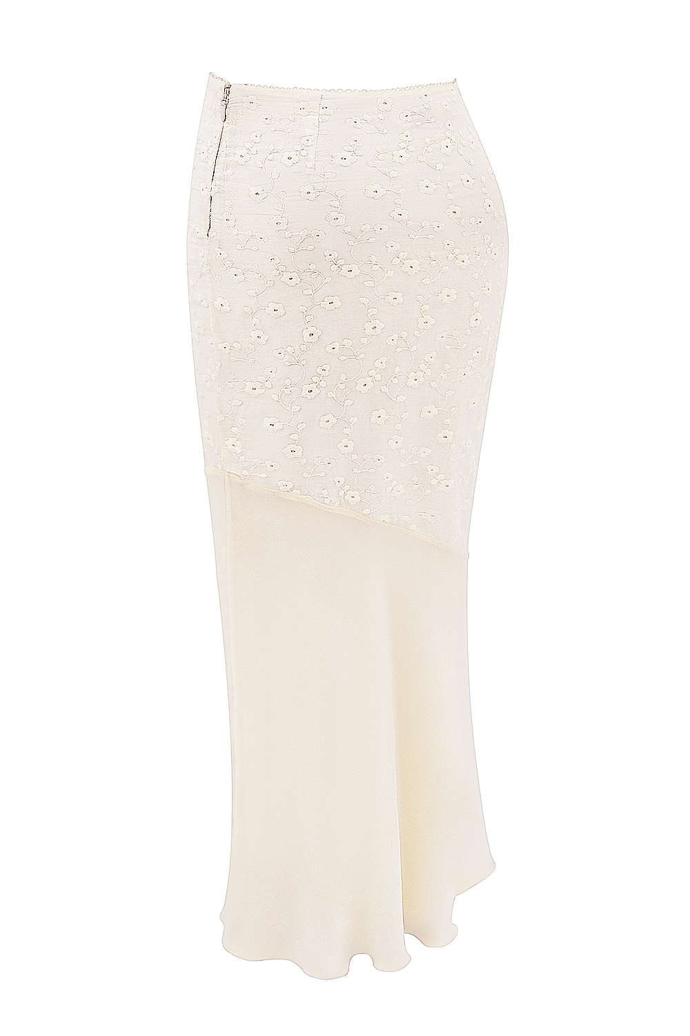 Lana  Vintage Cream Cotton Broderie Anglais Maxi Skirt — image 15