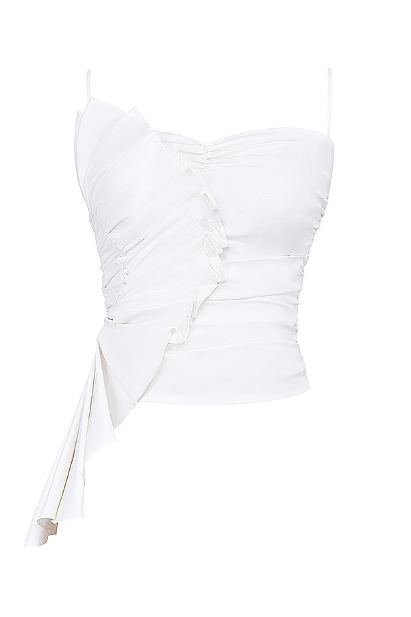 Mistress Rocks White Ruffle Top - SALE — image 11