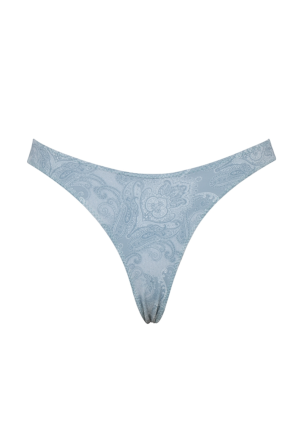 Capri  Blue Paisley High Leg Bikini Bottom — image 9