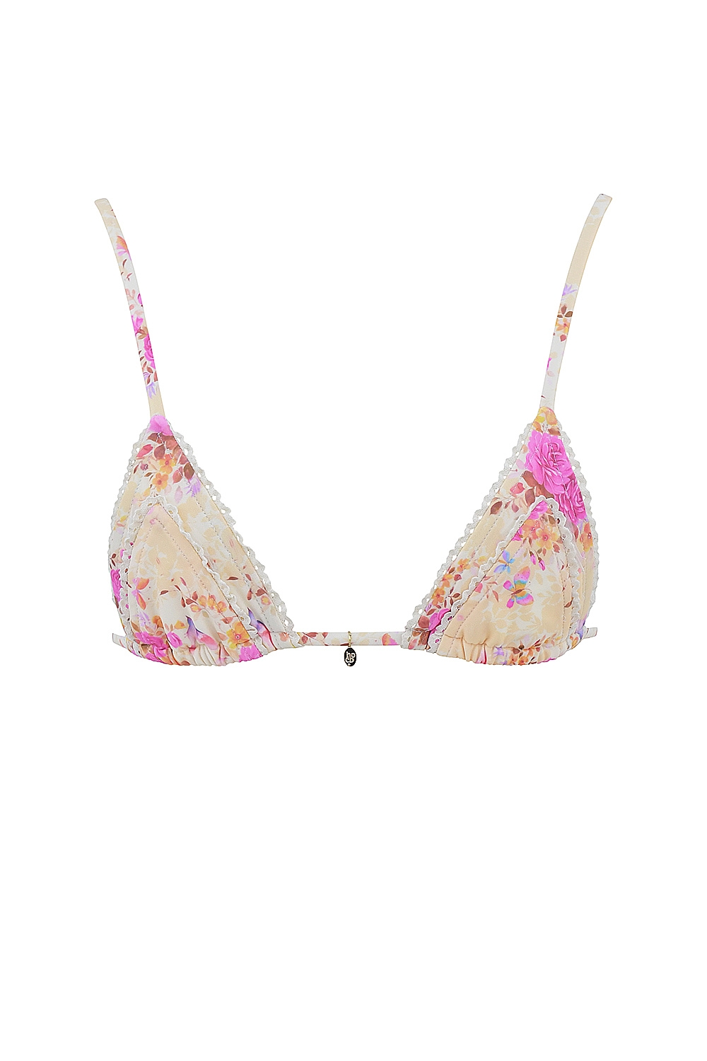 Corsica  Floral Print Ruffle Trim Bikini Top — image 10