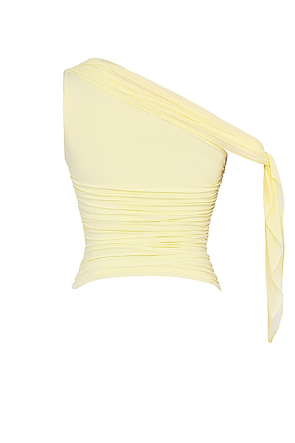 Mistress Rocks Lemon Asymmetric Draped Top - SALE — image 13