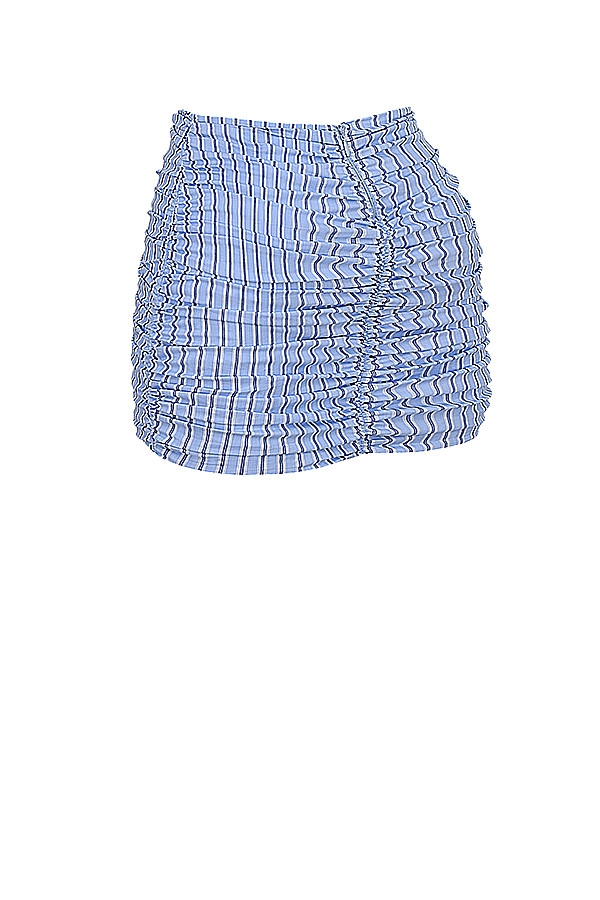 Mistress Rocks Blue Striped Ruffle Mini Skirt - SALE — image 13