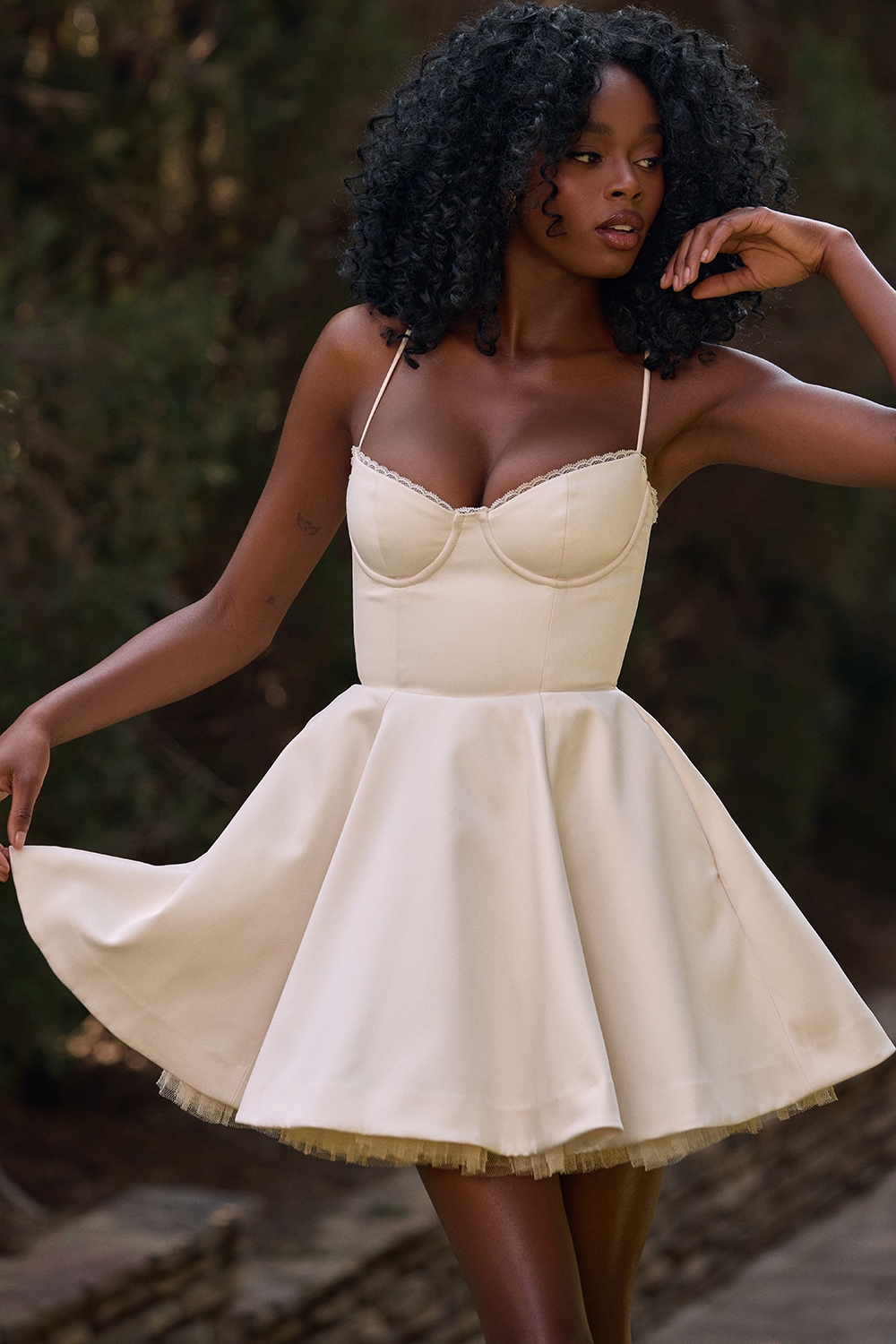 Minimoiselle  Vintage Cream Tulle Mini Dress — image 11