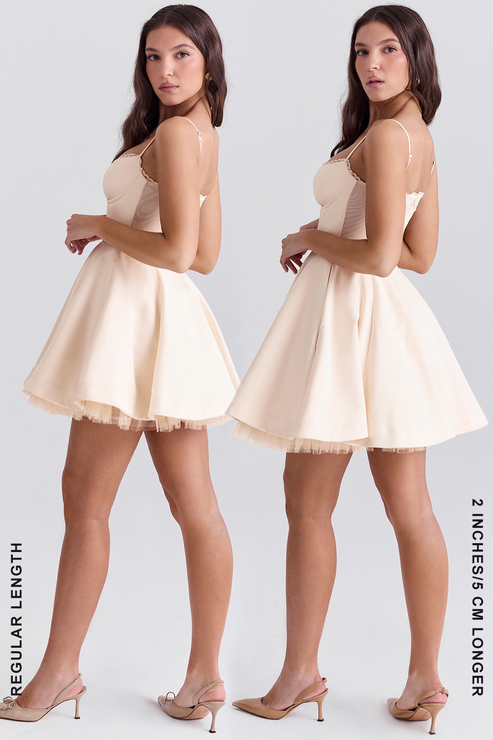 Minimoiselle  Vintage Cream Tulle Mini Dress — image 21