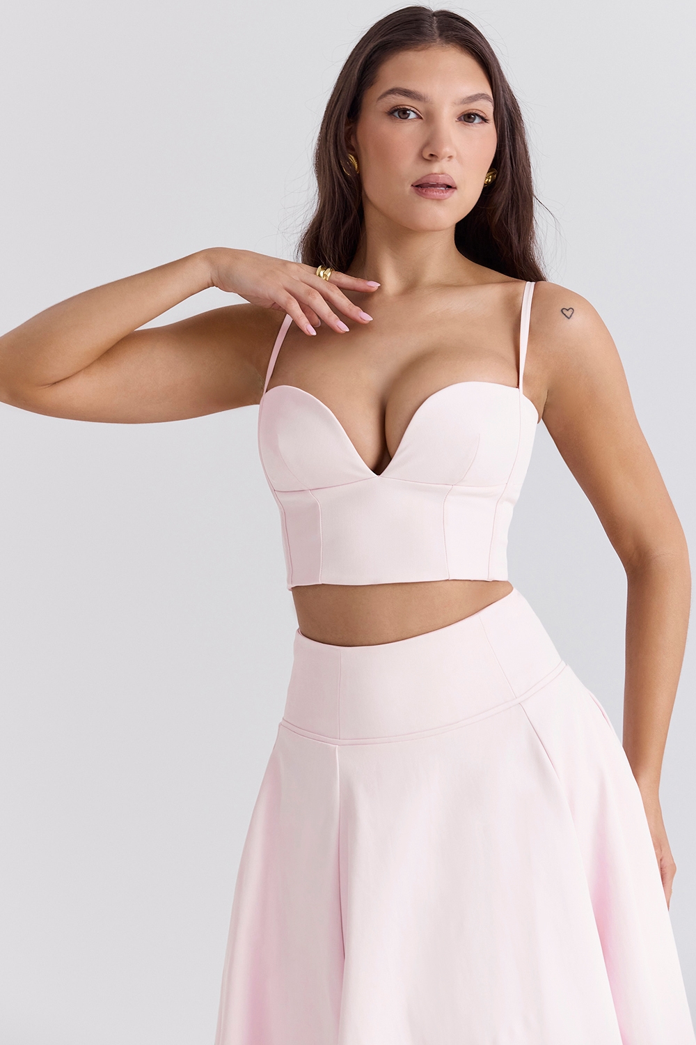 Pabla  Ballerina Pink Cropped Bralette Top — image 5