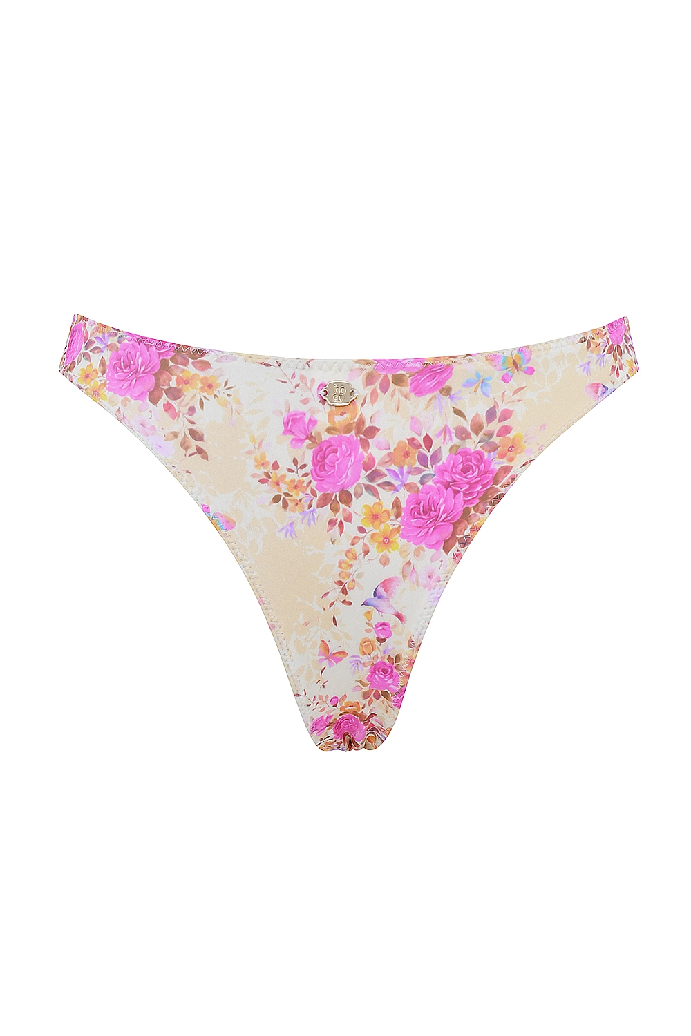Capri  Floral Print High Leg Bikini Bottom — image 12