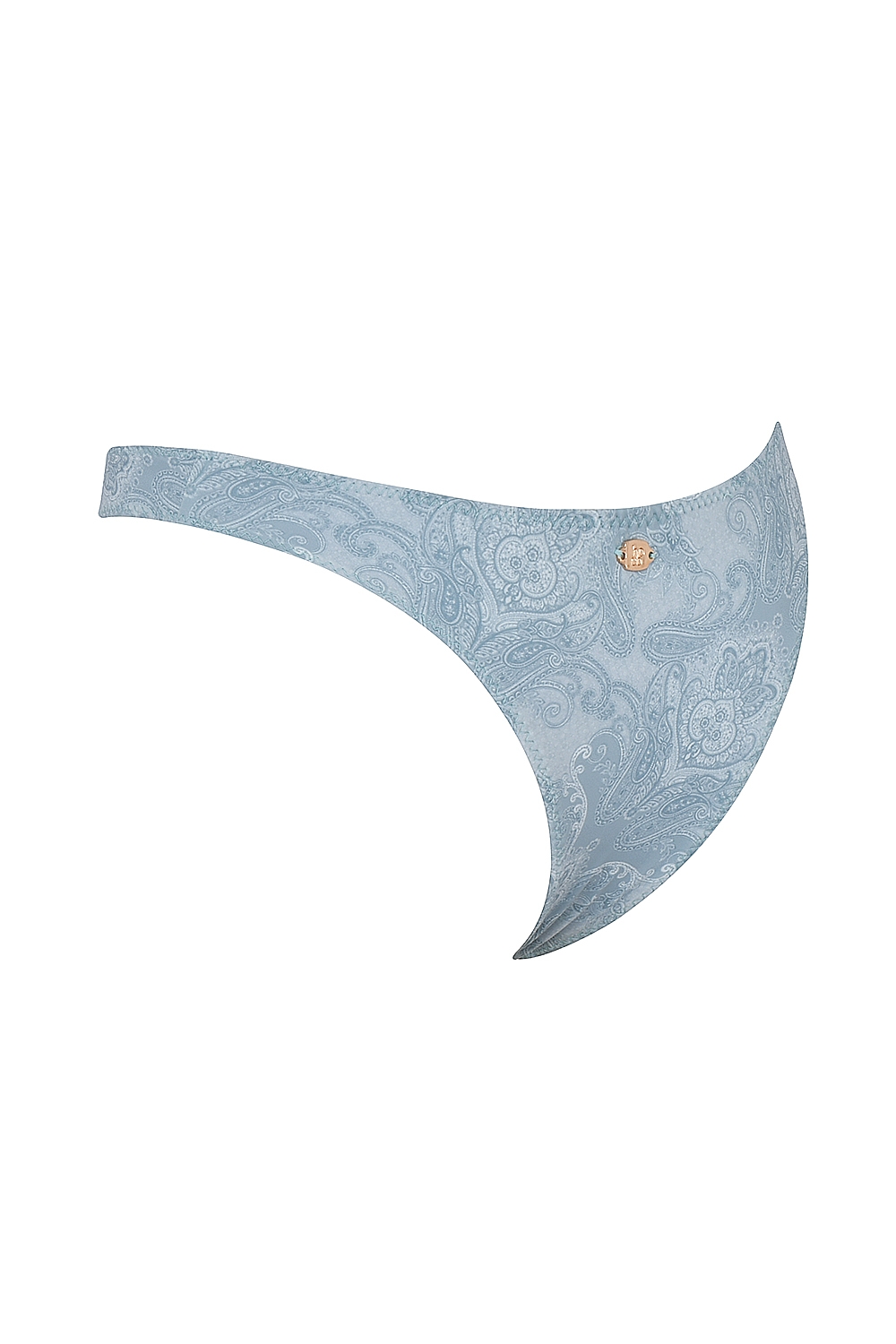 Capri  Blue Paisley High Leg Bikini Bottom — image 10