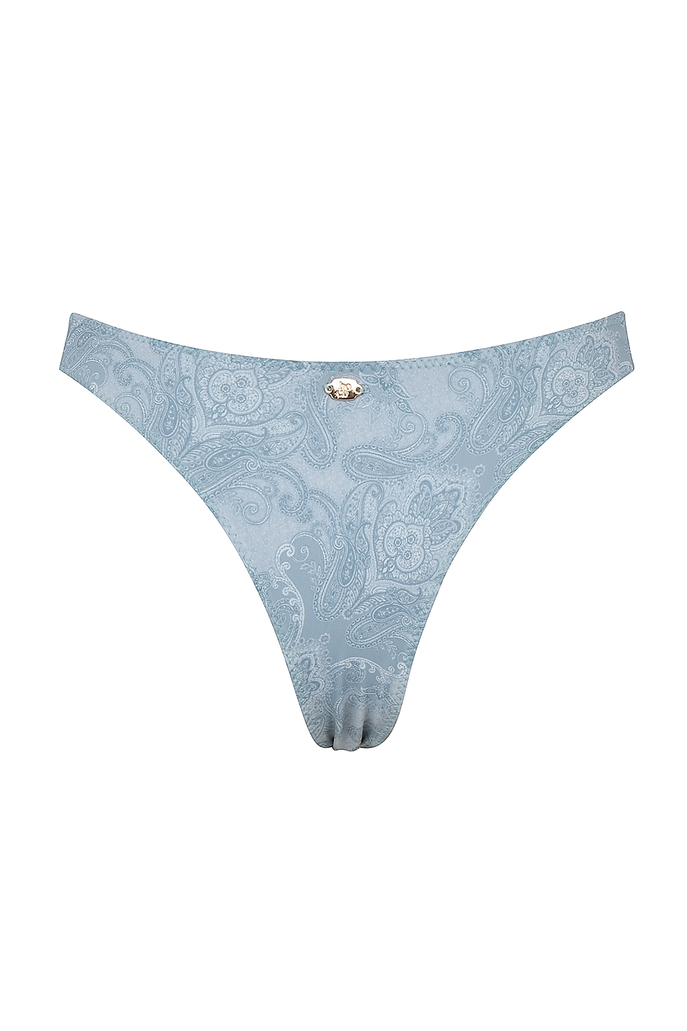 Capri  Blue Paisley High Leg Bikini Bottom — image 11