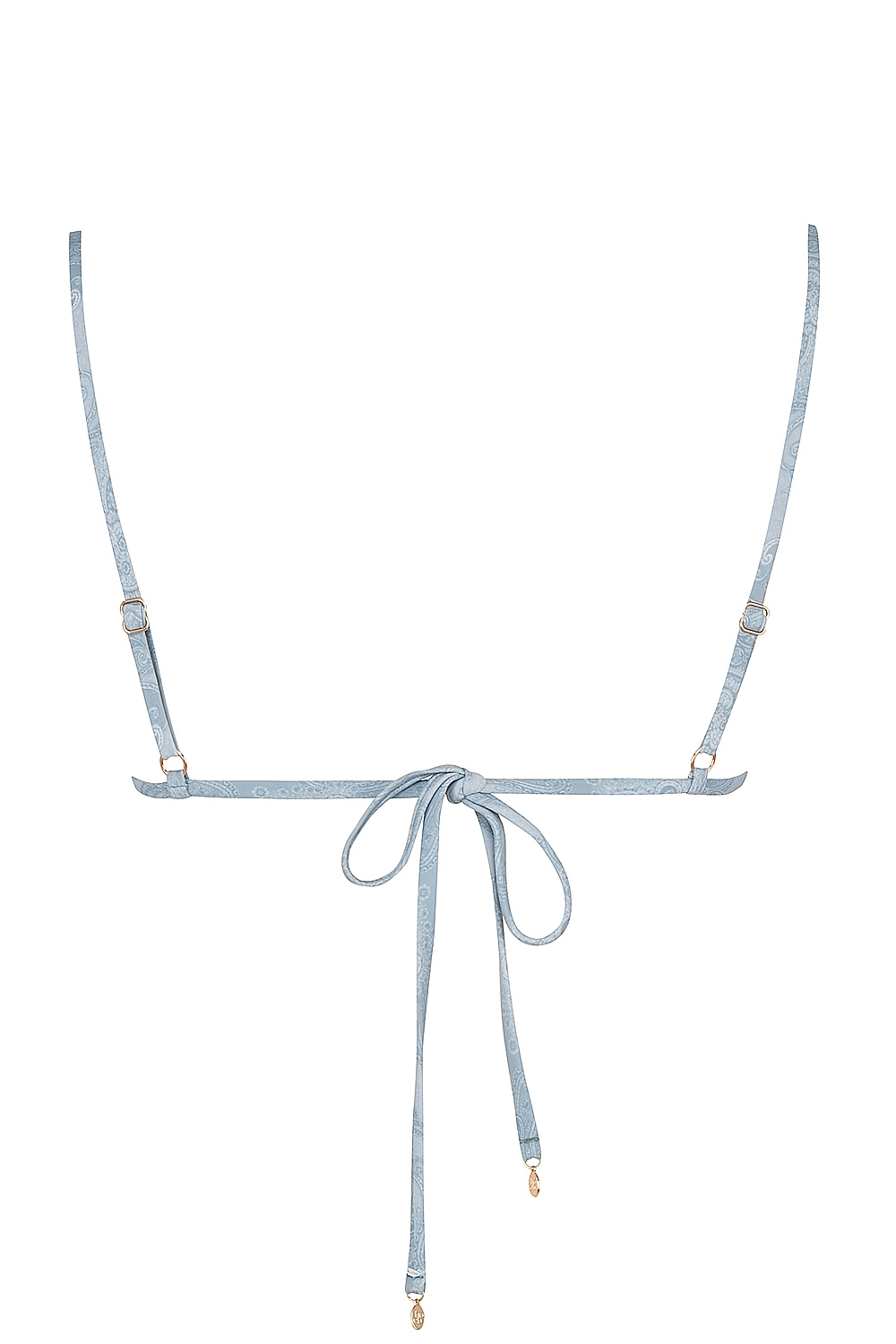 Corsica  Blue Paisley Ruffle Trim Bikini Top — image 13