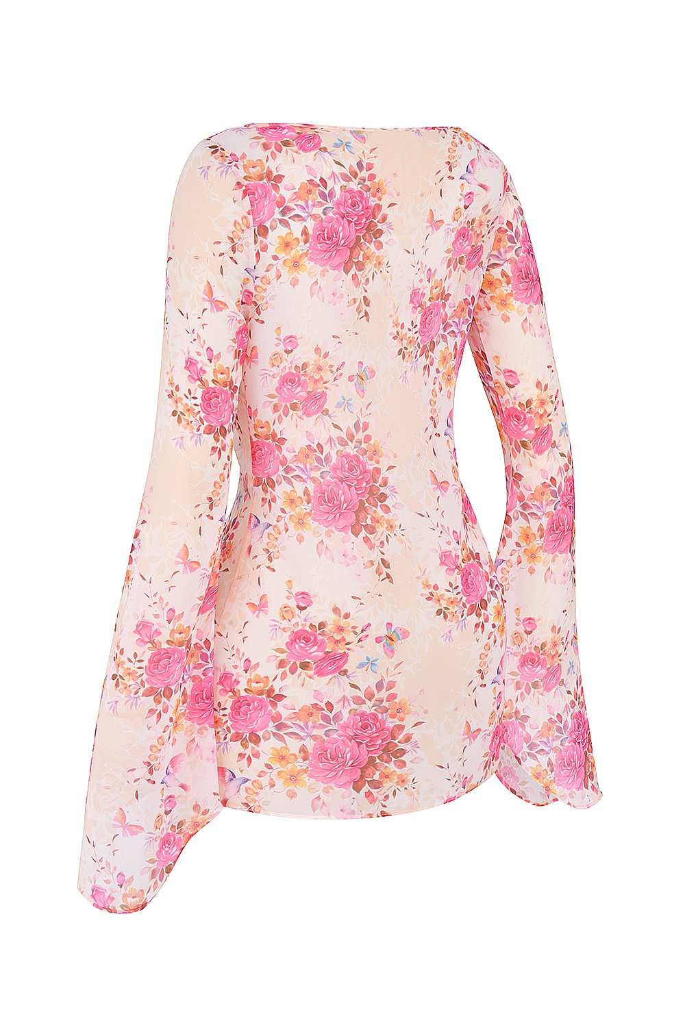 Oceana  Floral Print Beach Cover Up — image 7