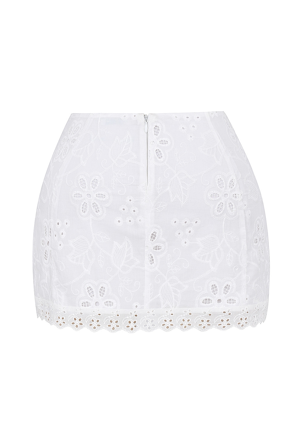 Mistress Rocks White Broderie Cotton Mini Skirt - SALE — image 13