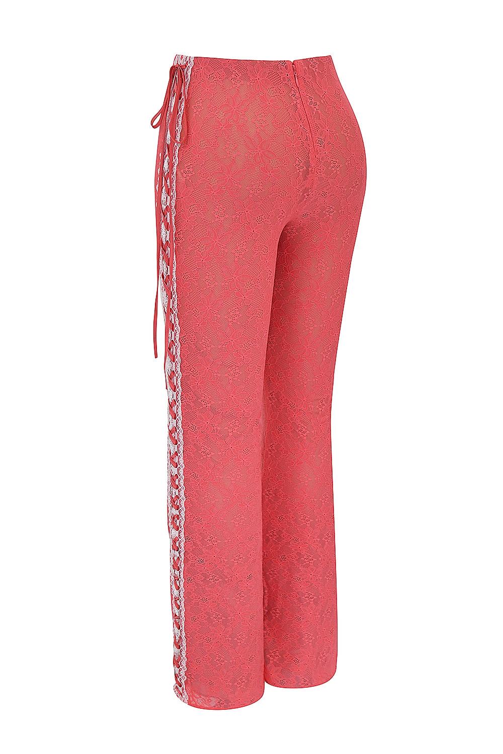 Mistress Rocks Grapefruit Lace Up Trousers - SALE — image 11