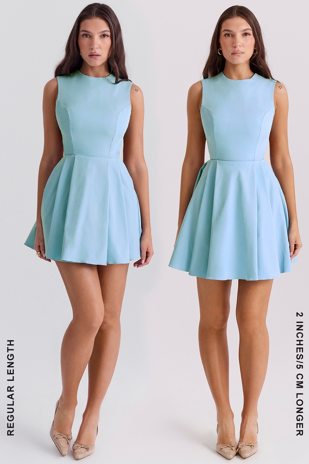 Ingrid  Tuscan Blue Twill Mini Dress — image 13