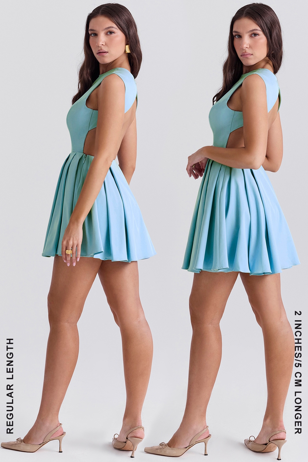 Ingrid  Tuscan Blue Twill Mini Dress — image 14