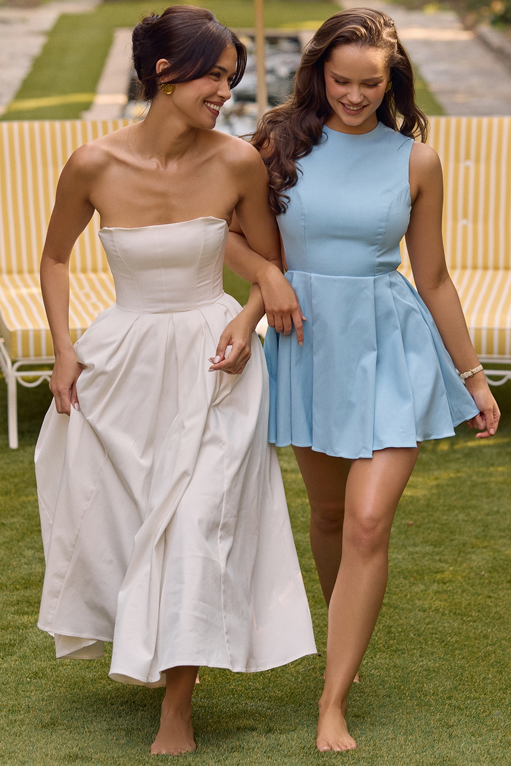 Ingrid  Tuscan Blue Twill Mini Dress — image 12