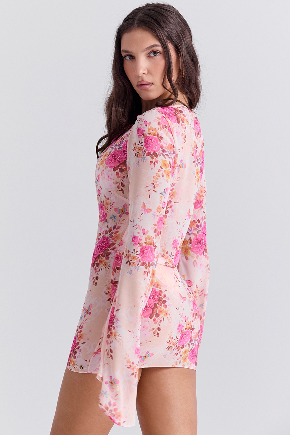 Oceana  Floral Print Beach Cover Up — image 5