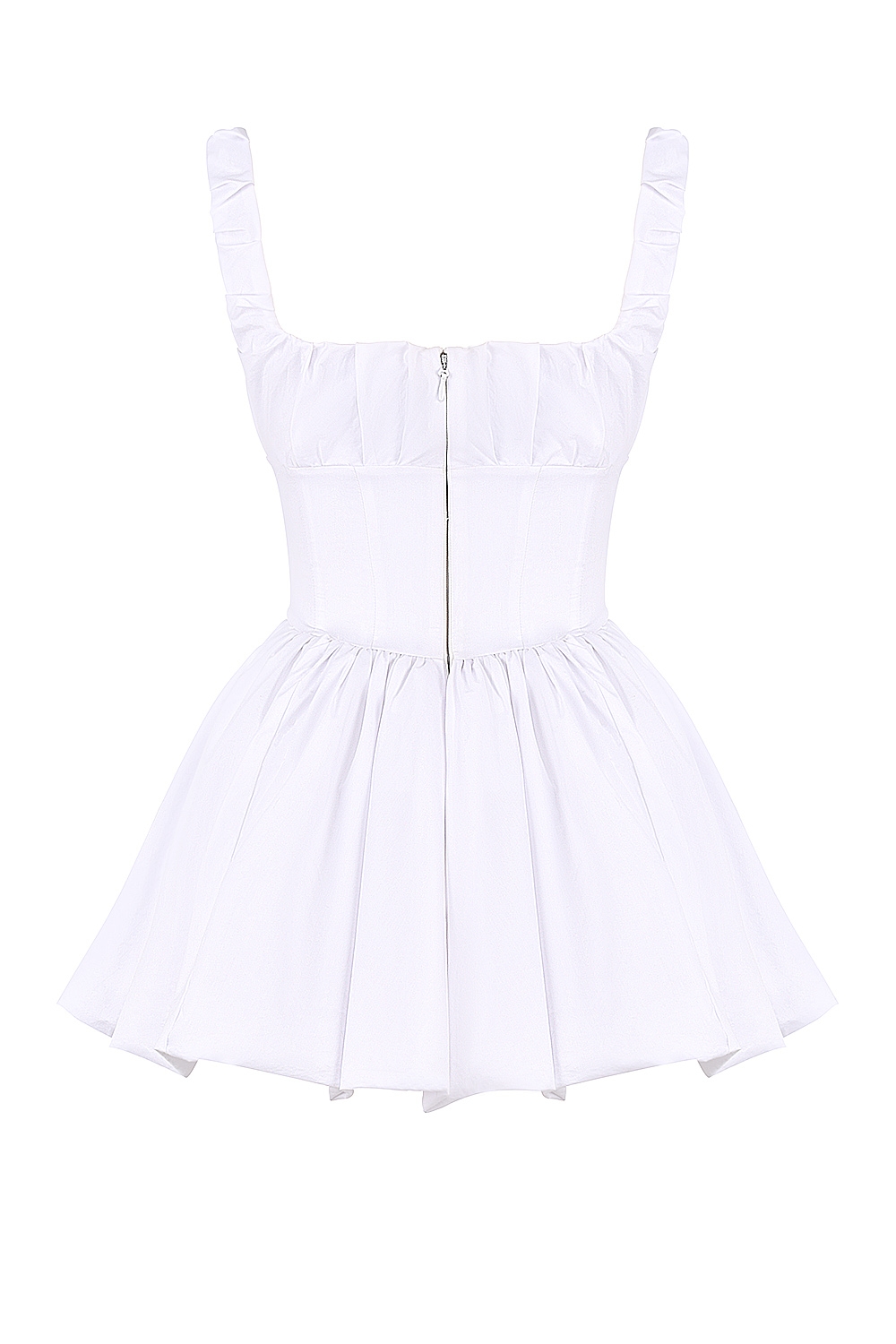 Le Puff  White Cotton Tulle Mini Dress — image 13