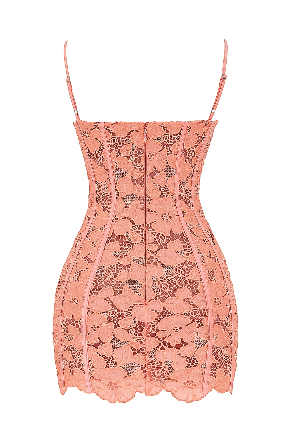 Ilayda  Sorbet Embroidered Floral Lace Mini Dress — image 10