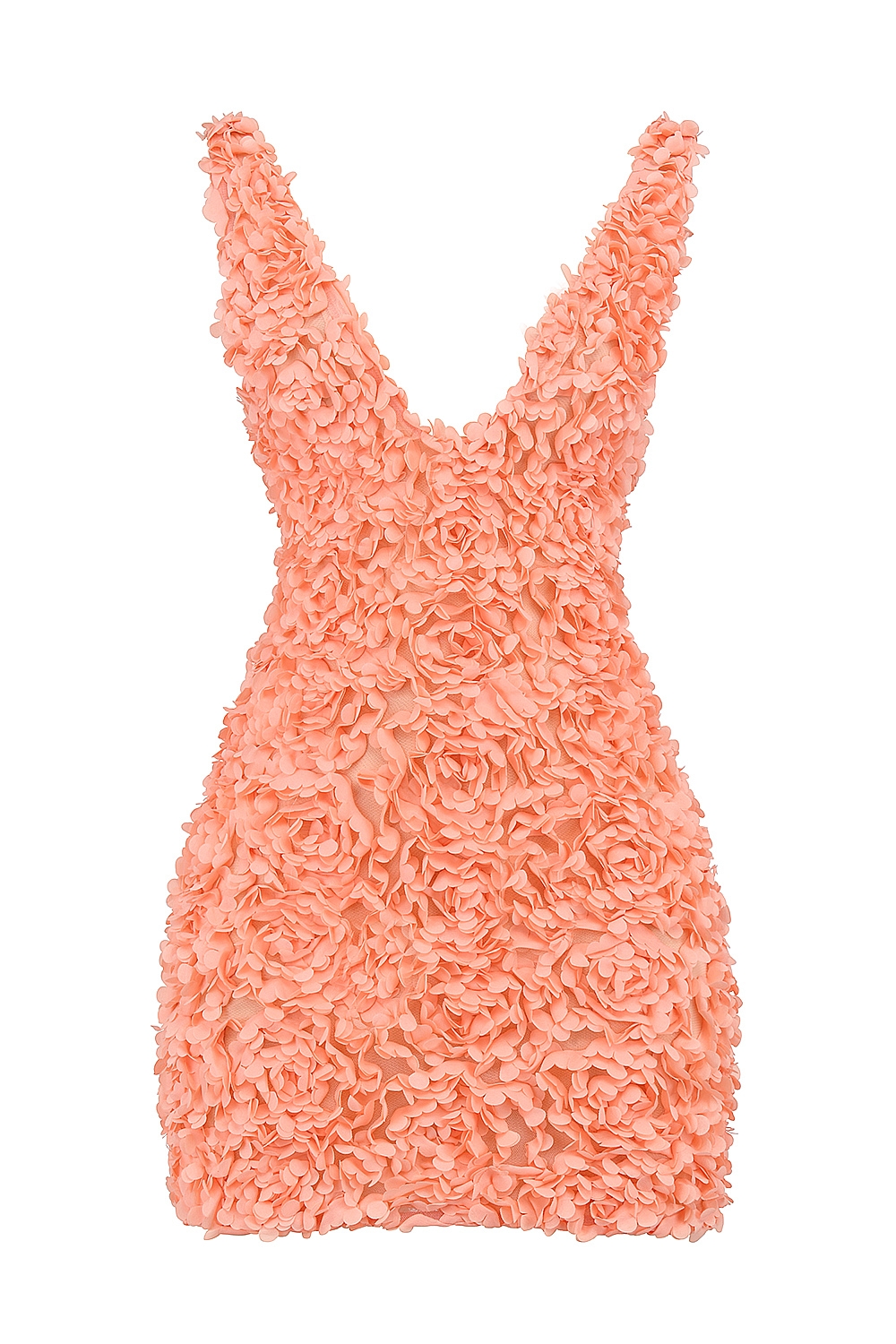Faena  Sorbet Plunge Floral Appliqué Mini Dress — image 8