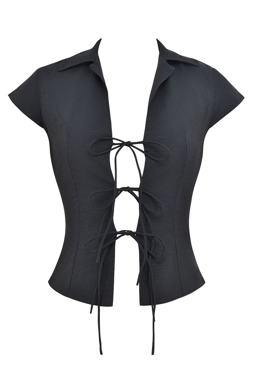 Mistress Rocks Black Lace Up Top - SALE — image 11