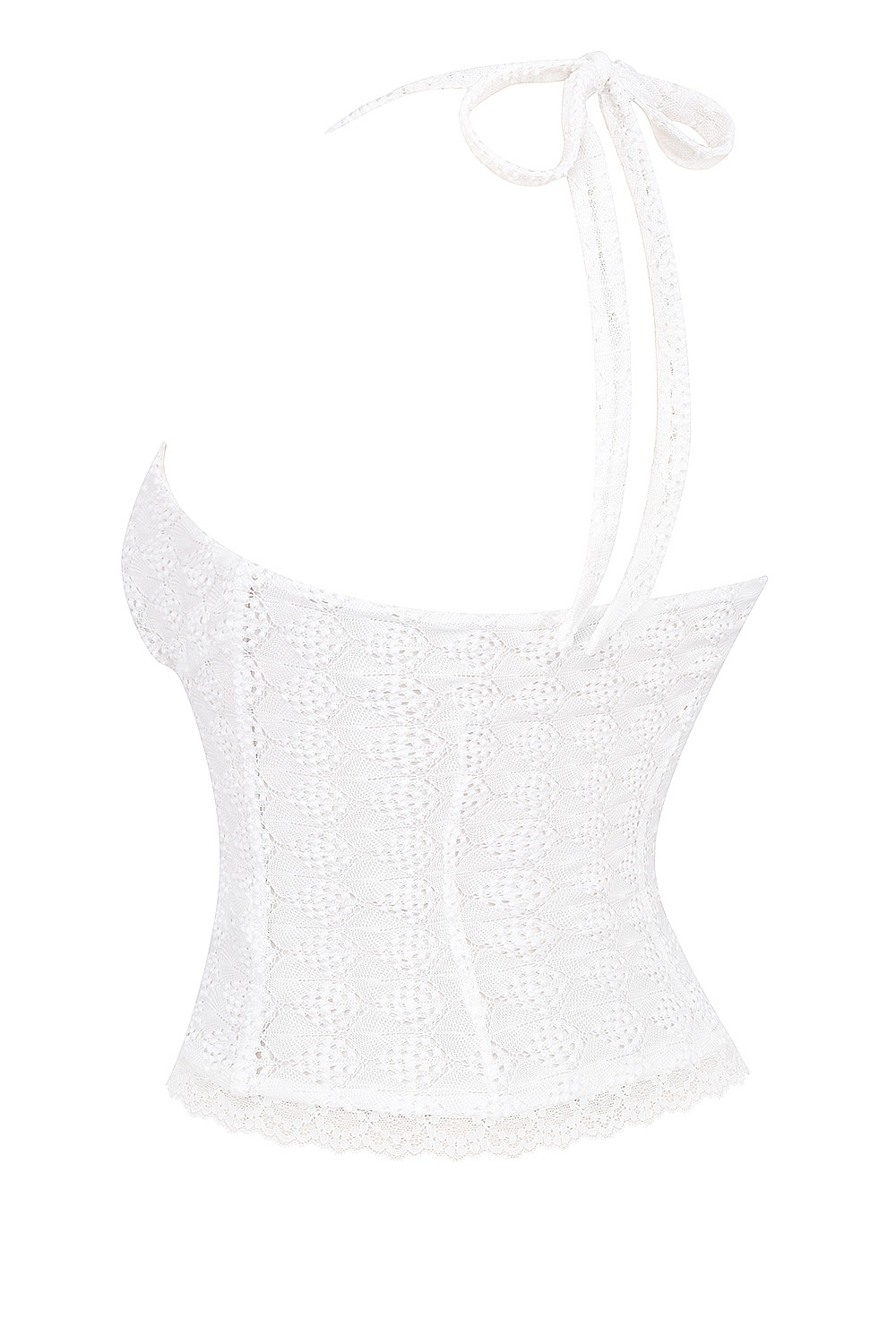 Mistress Rocks White Knit Plunge Halter Top - SALE — image 12