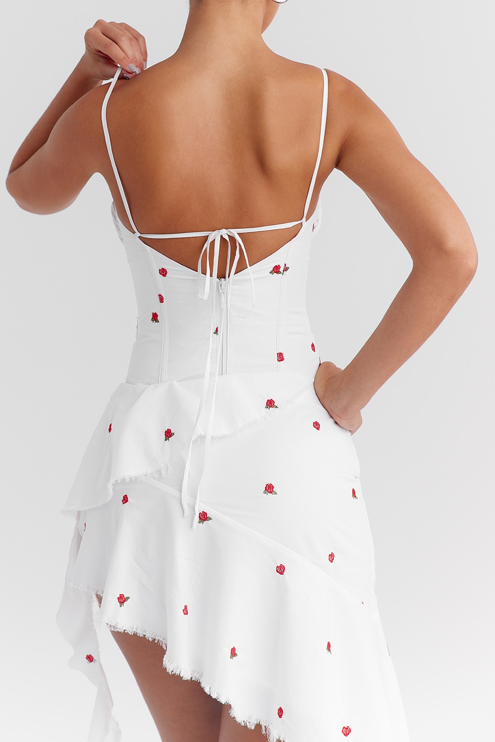 Mistress Rocks Cloud Rose Embroidered Corset - SALE — image 8