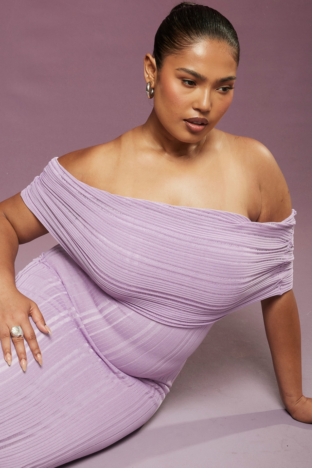Micah  Orchid Ladder Knit Maxi Dress — image 7