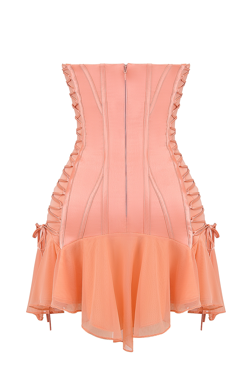 Sirena  Sorbet Satin Strapless Mini Dress — image 13