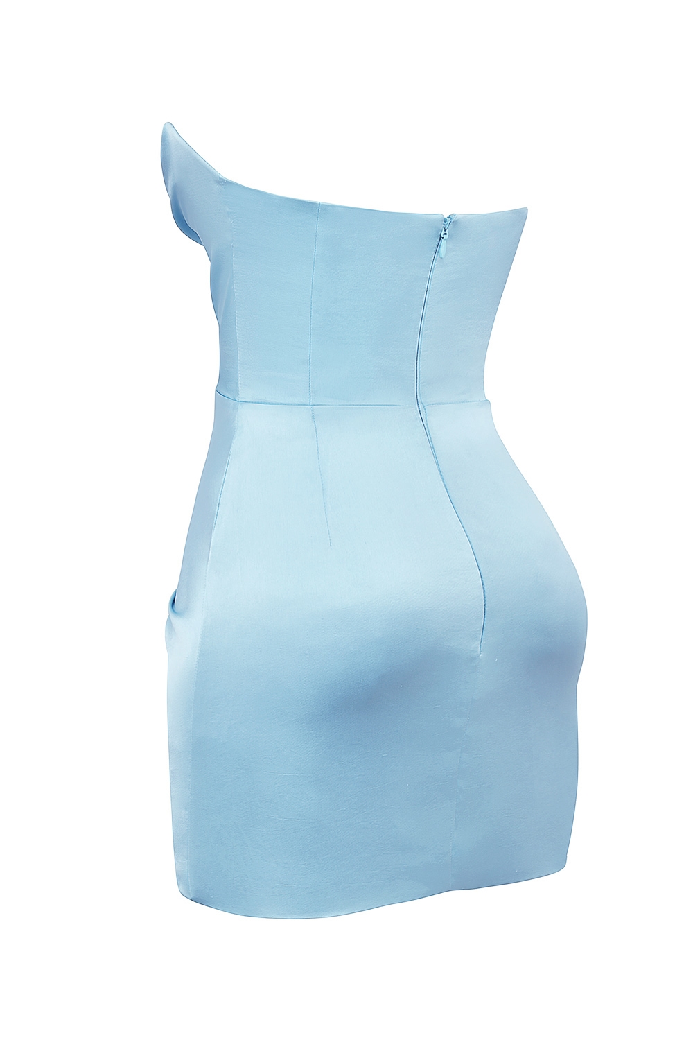 Odelle  Ocean Blue Strapless Mini Dress — image 10